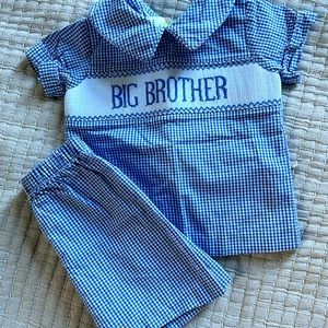 Big Brother smocked outfit